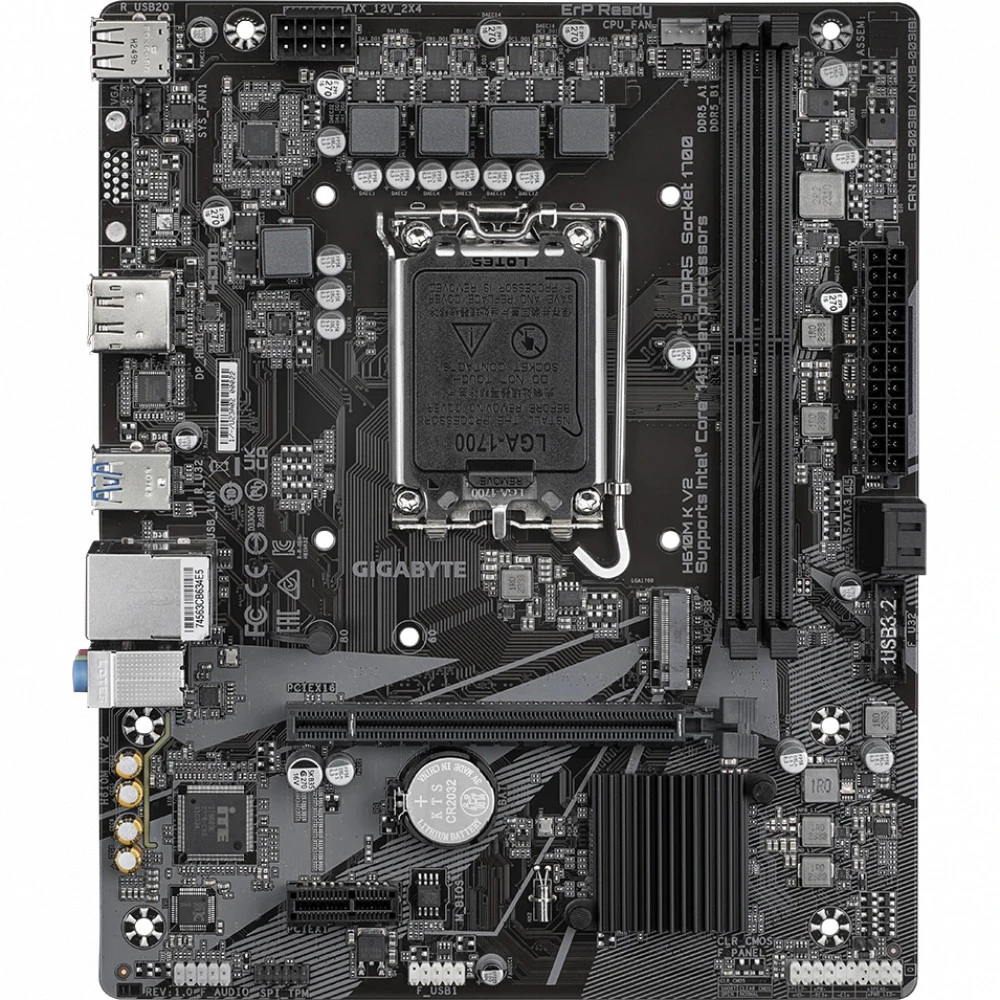 Материнская плата Gigabyte H610M K V2 Mini-ATX, LGA 1700