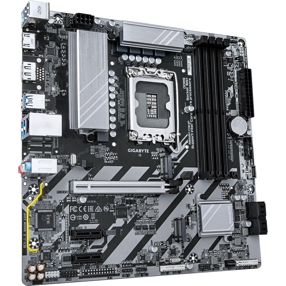 Материнская плата Gigabyte B860M D3HP Micro-ATX, LGA 1851