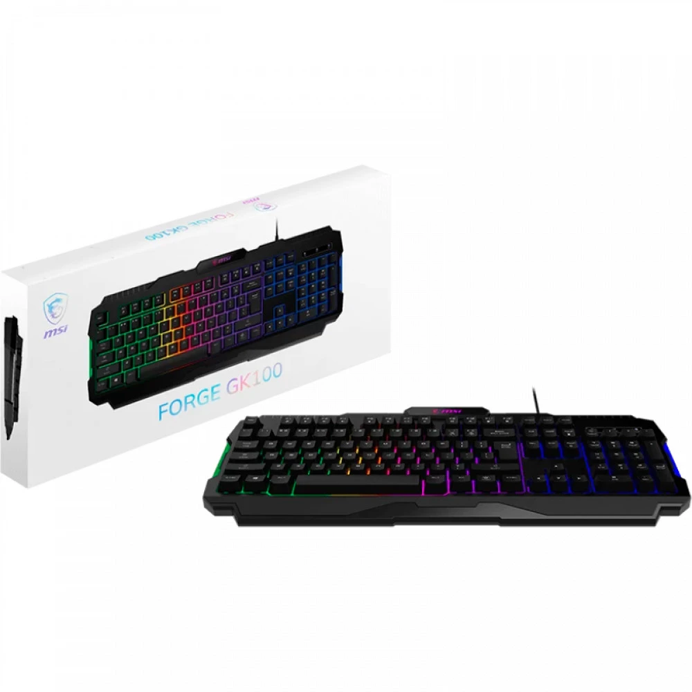 Клавиатура MSI FORGE GK100 RU Проводная, USB