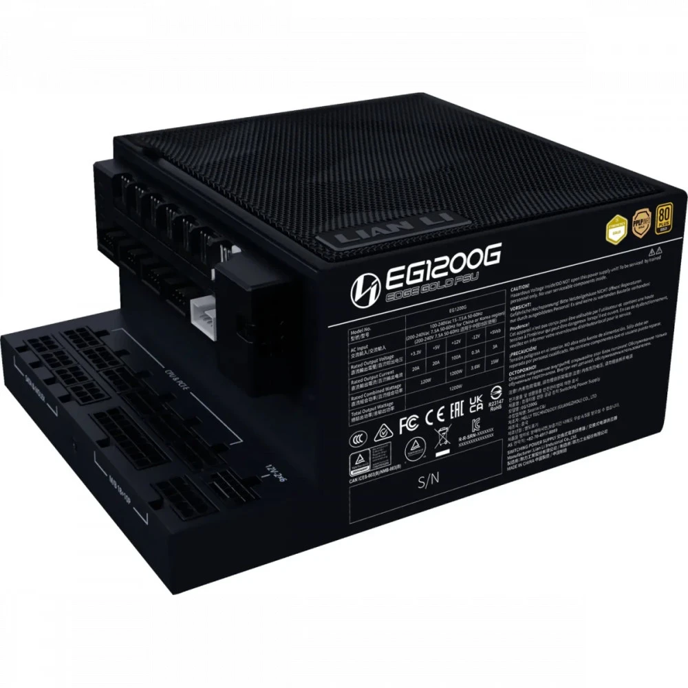 Блок питания Lian Li EDGE1200G Black G9P.EG1200G.BH00.RU 1200 Вт