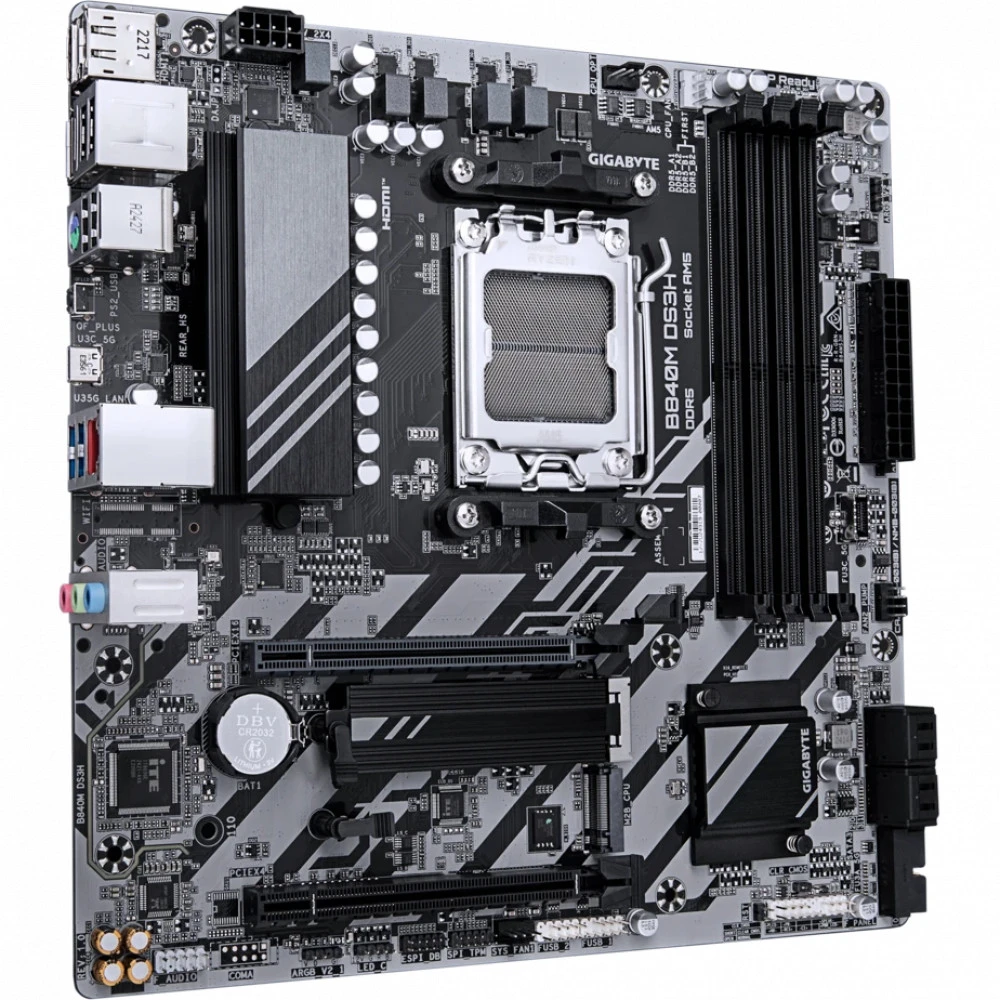 Материнская плата Gigabyte B840M DS3H Micro-ATX, AMD AM5