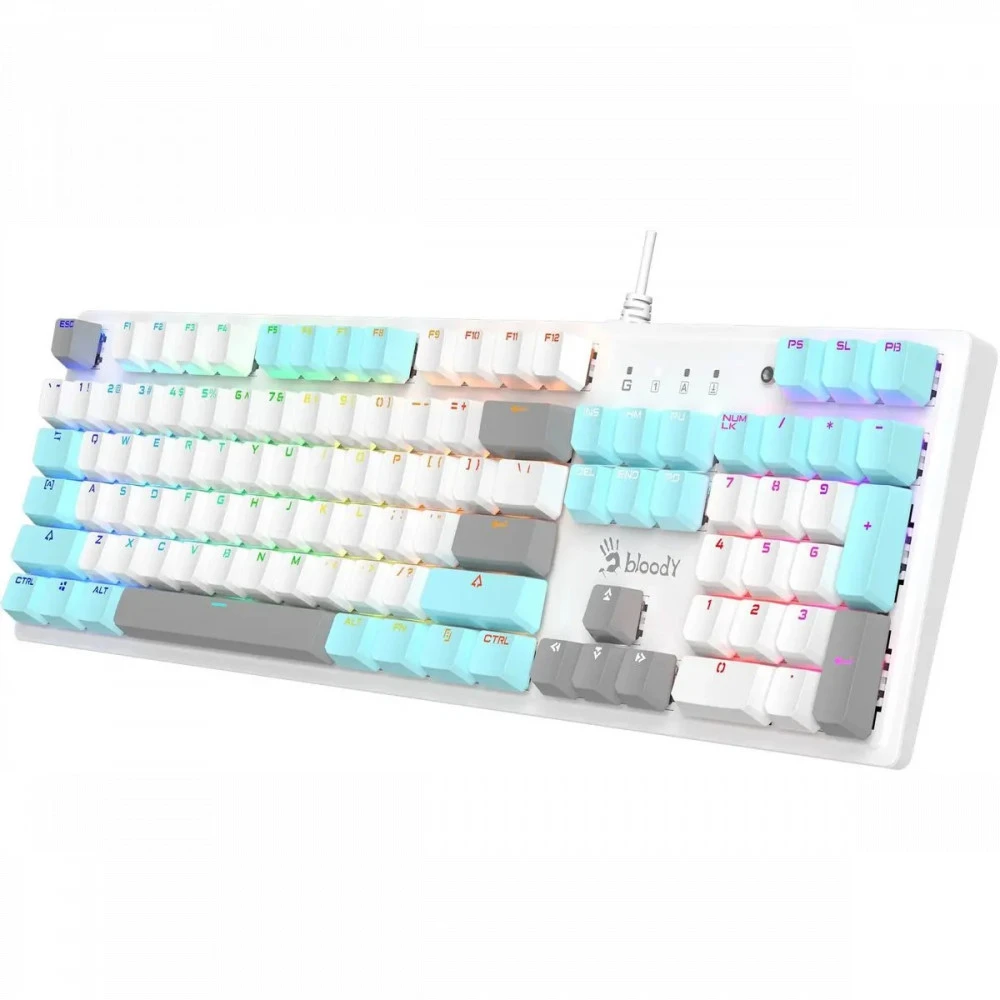 Клавиатура Bloody S520N ICY WHITE Проводная, USB