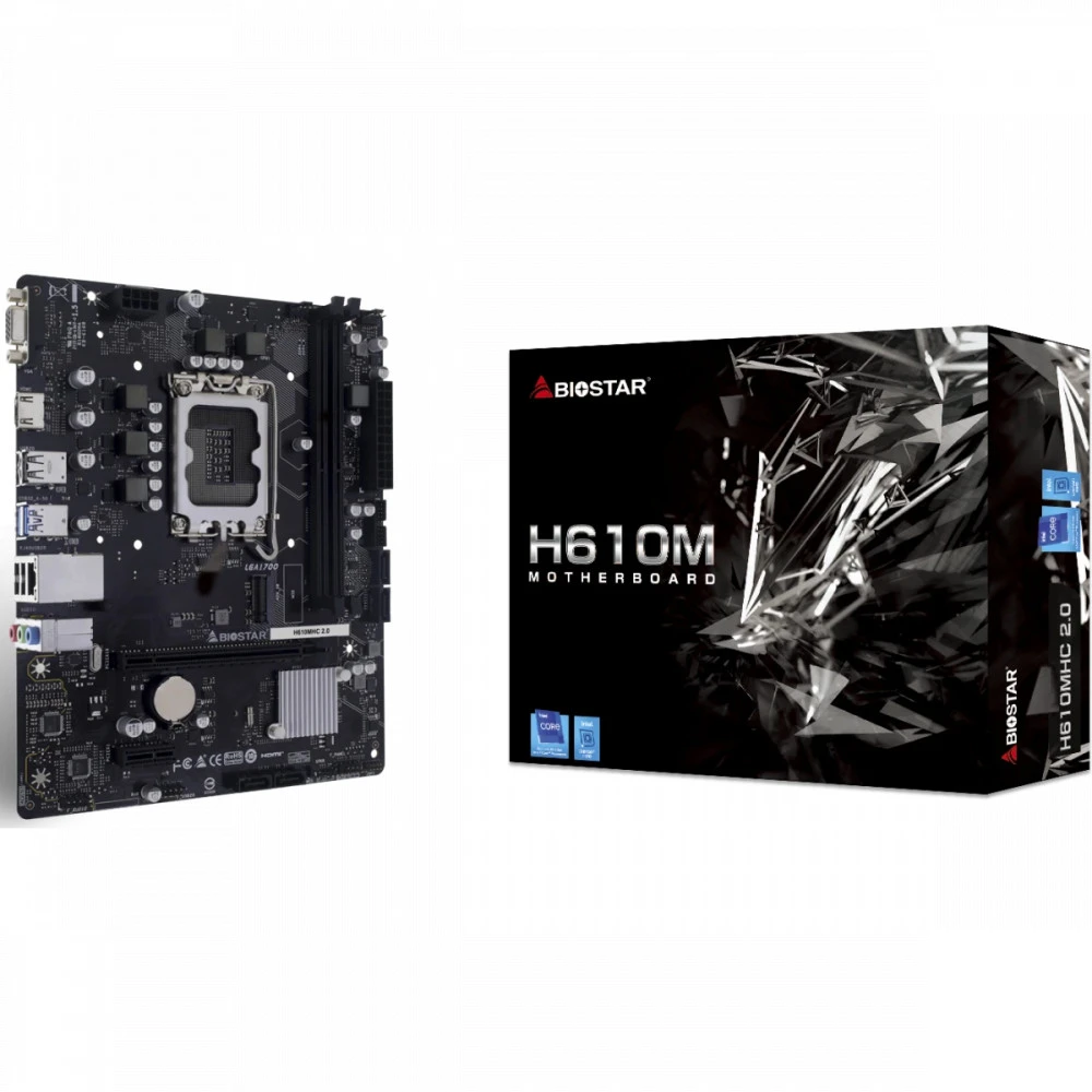 Материнская плата BIOSTAR H610MHC 2.0 Micro-ATX, LGA 1700