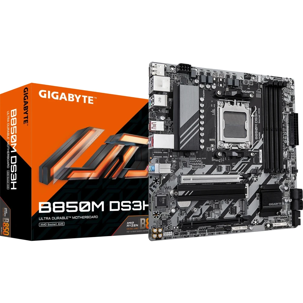 Материнская плата Gigabyte B850M DS3H Micro-ATX, AMD AM5