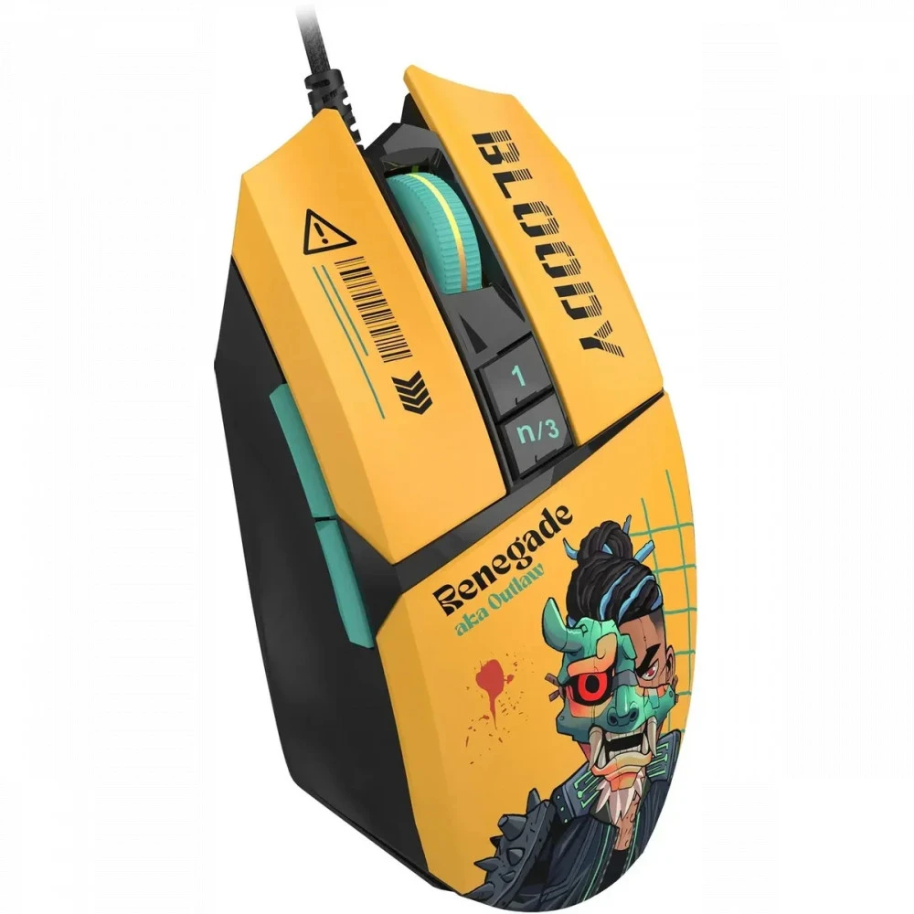 Мышь Bloody W63 Max Renegade Yellow Sunset W63 MAX/ RENEGADE SUNSET ACTIVATED
