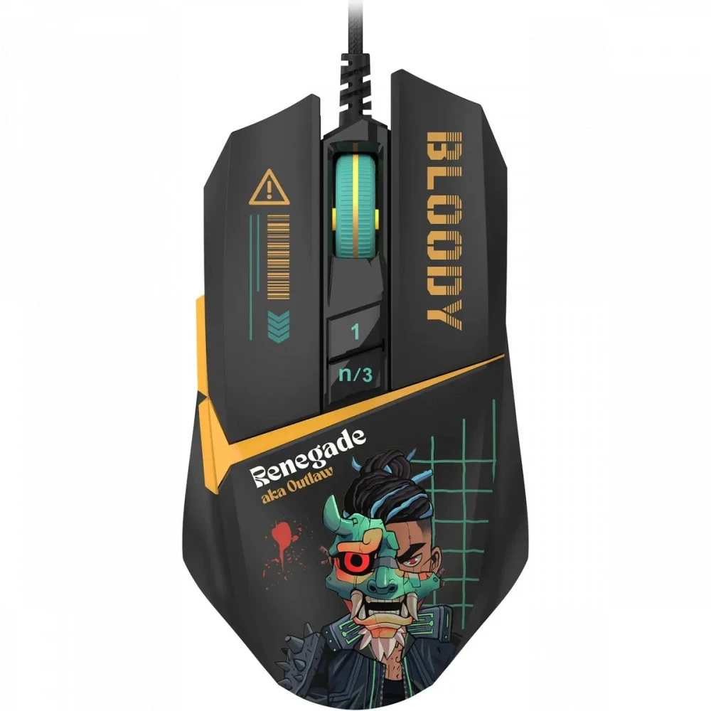 Мышь Bloody W63Max Renegade Black Midnight SAVAGE W63 MAX/ RENEGADE MIDNIGHT ACTIVATED
