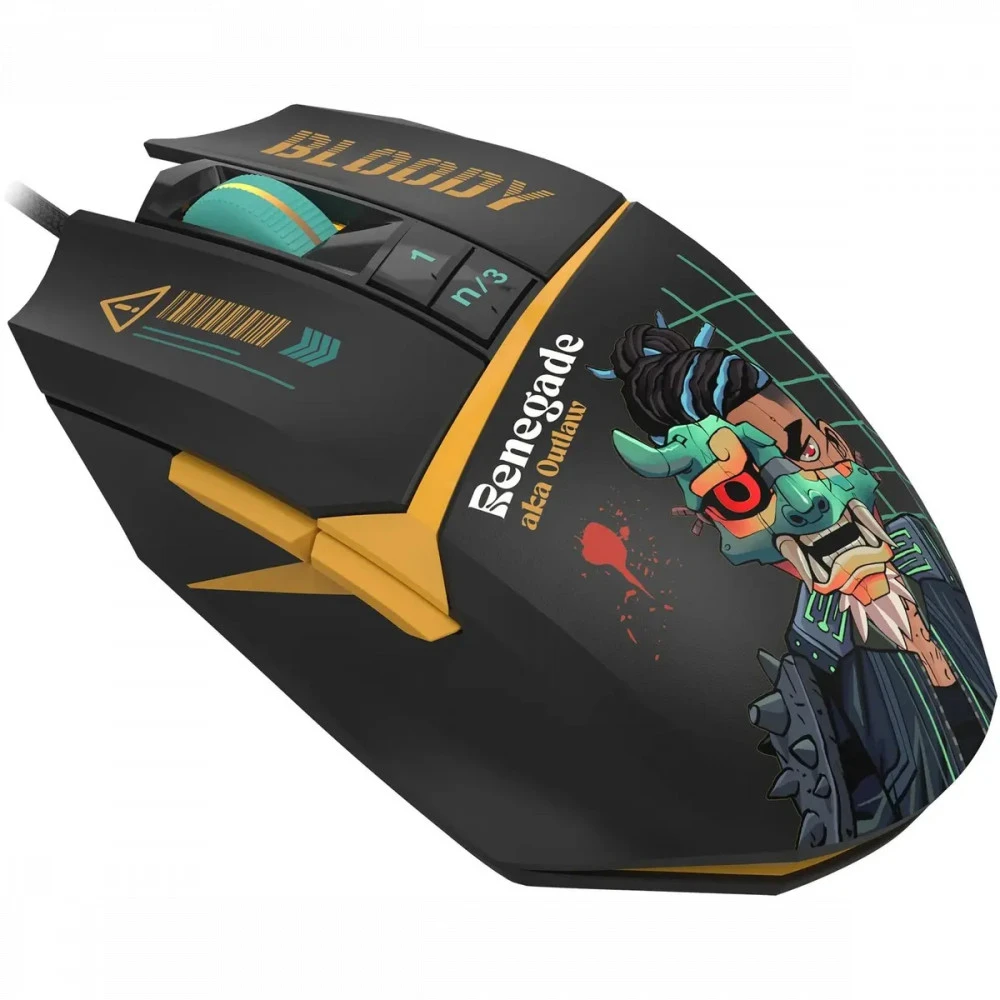 Мышь Bloody W63Max Renegade Black Midnight SAVAGE W63 MAX/ RENEGADE MIDNIGHT ACTIVATED