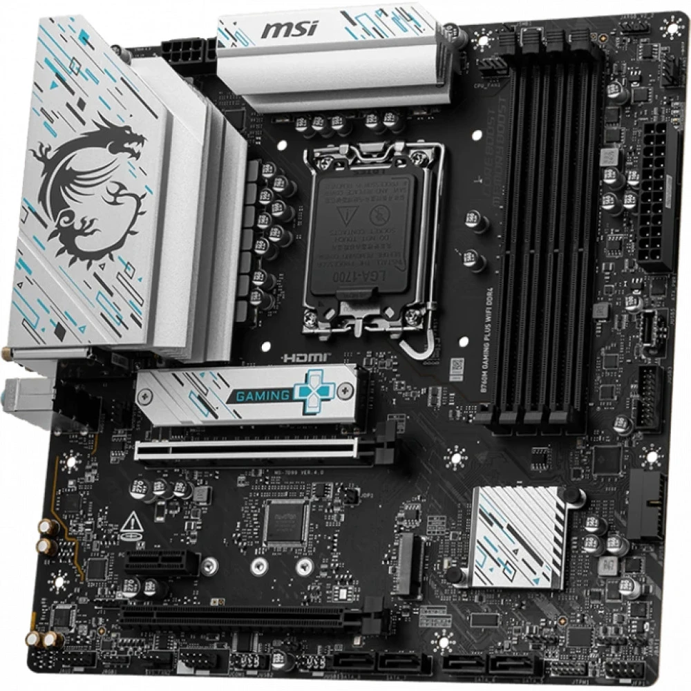 Материнская плата MSI B760M GAMING PLUS WIFI DDR4 B760M GAMING PLUS WIFI DDR4_ Micro-ATX, LGA 1700
