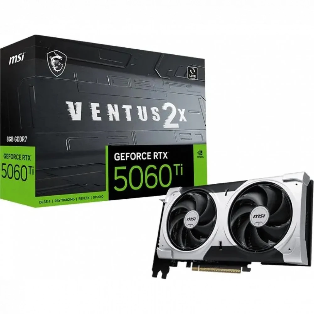 Видеокарта MSI GeForce RTX 5060TI RTX 5060 Ti 8G VENTUS 2X PLUS RTX 5060 TI 8G VENTUS 2X PLUS 8 ГБ