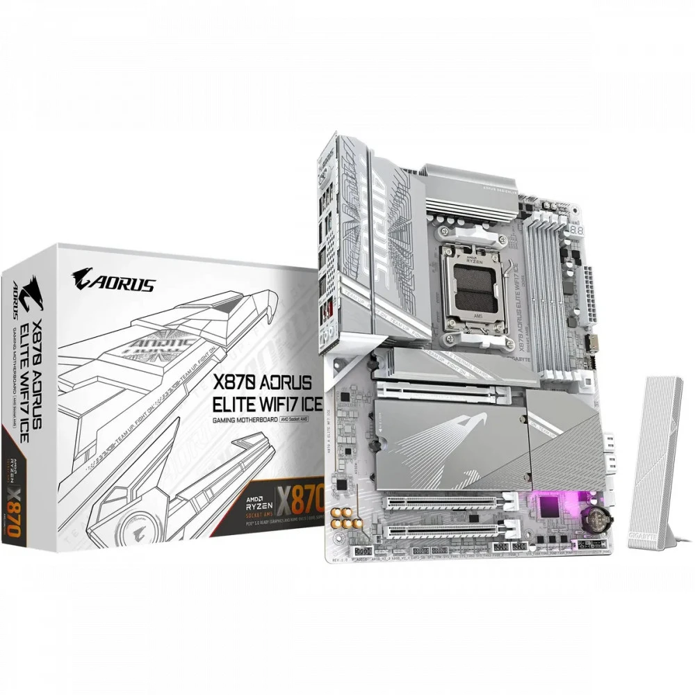Материнская плата Gigabyte X870E A ELITE WF7 ICE ATX, AMD AM5