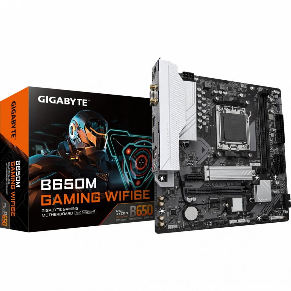 Материнская плата Gigabyte B650M GAMING WIFI6E Micro-ATX, AMD AM5