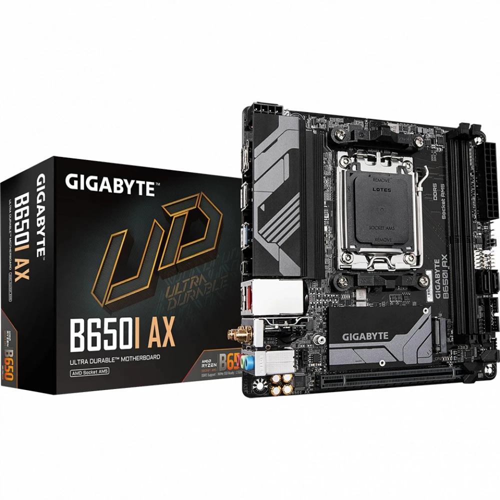Материнская плата Gigabyte B650I AX Mini-ATX, AMD AM5