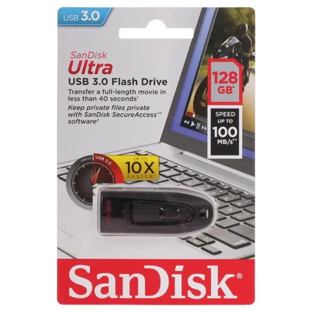 USB флешка (Flash) SanDisk Ultra [SDCZ48-128G-U46] 128 ГБ