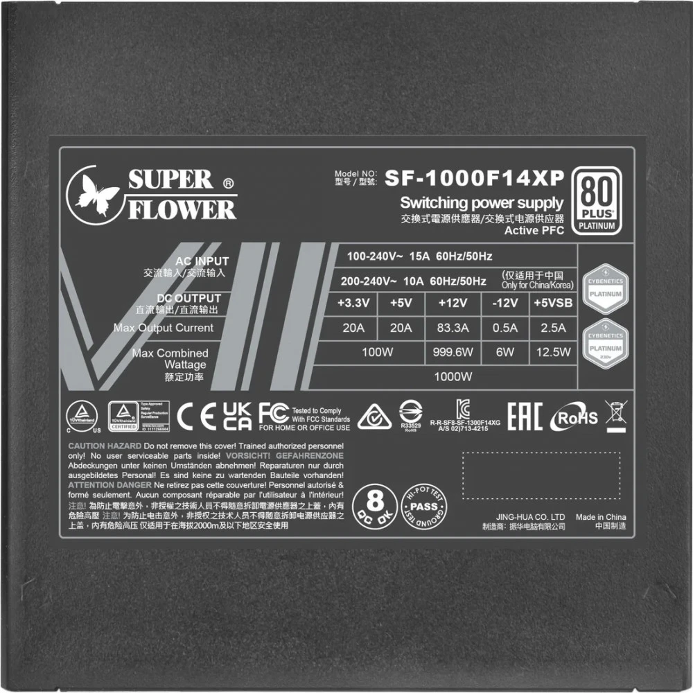 Блок питания Super Flower SF-1000F14XP Black 1000 Вт