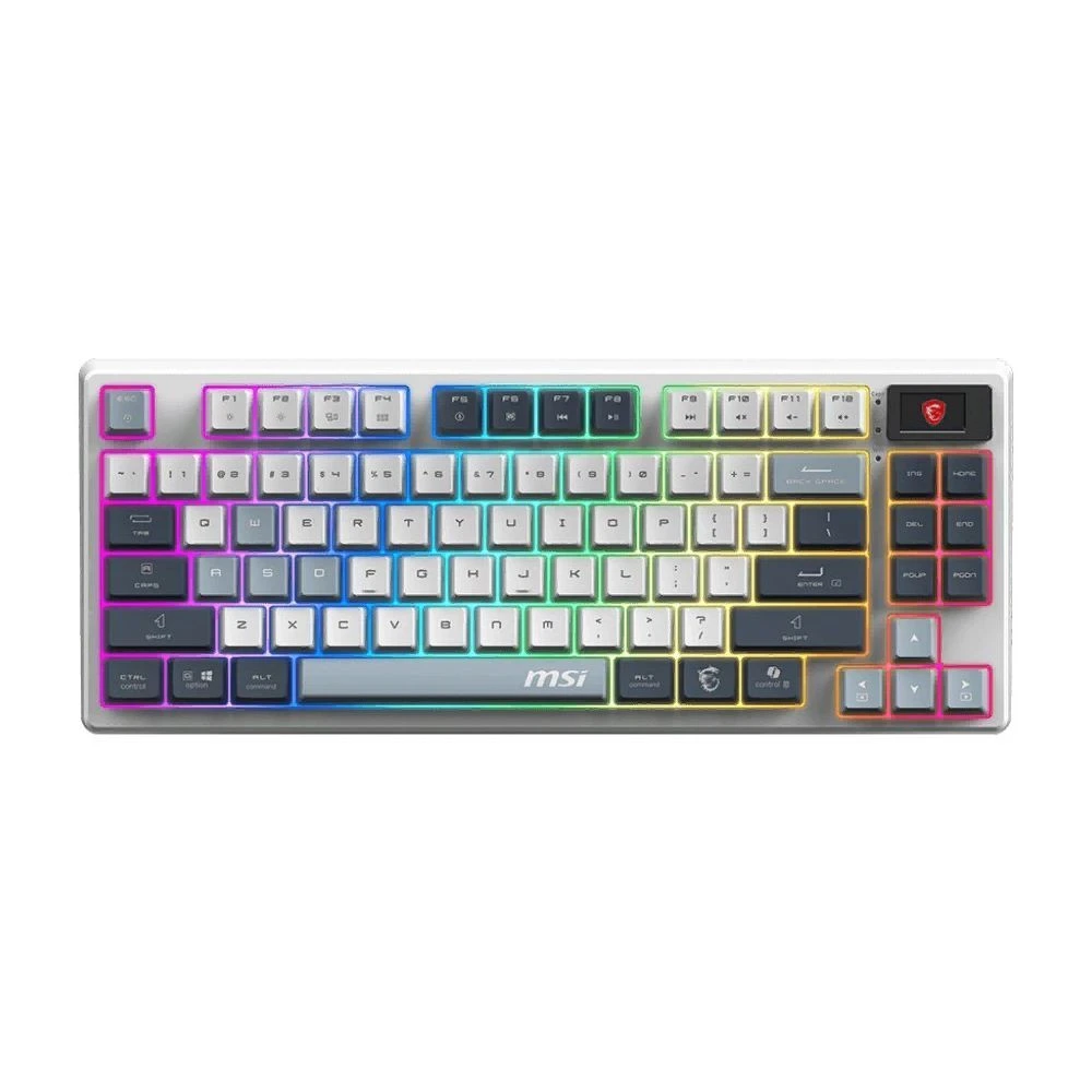 Клавиатура MSI FORGE GK600 TKL W SKY RU Беспроводная, Bluetooth