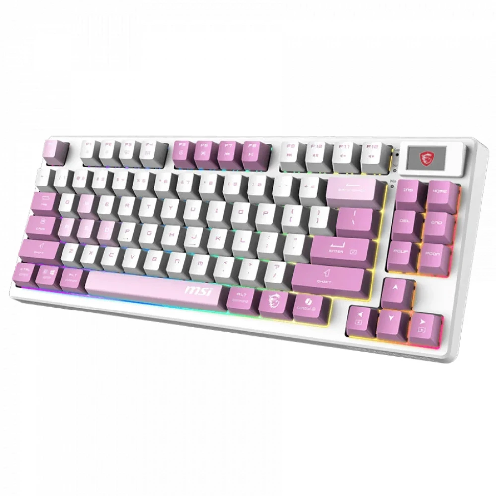 Клавиатура MSI FORGE GK600 TKL W VIOLET RU Беспроводная, USB
