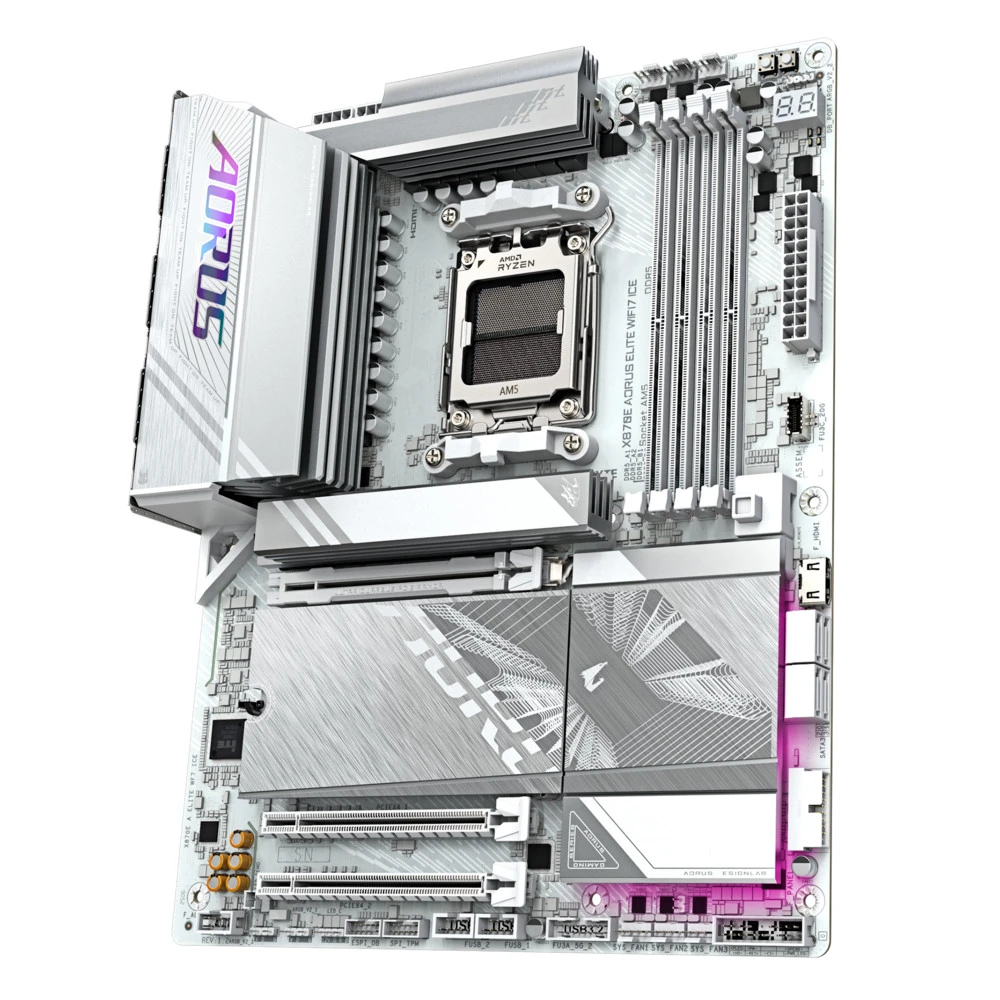 Материнская плата Gigabyte X870E AORUS ELITE WIFI7 ICE ATX, AMD AM5