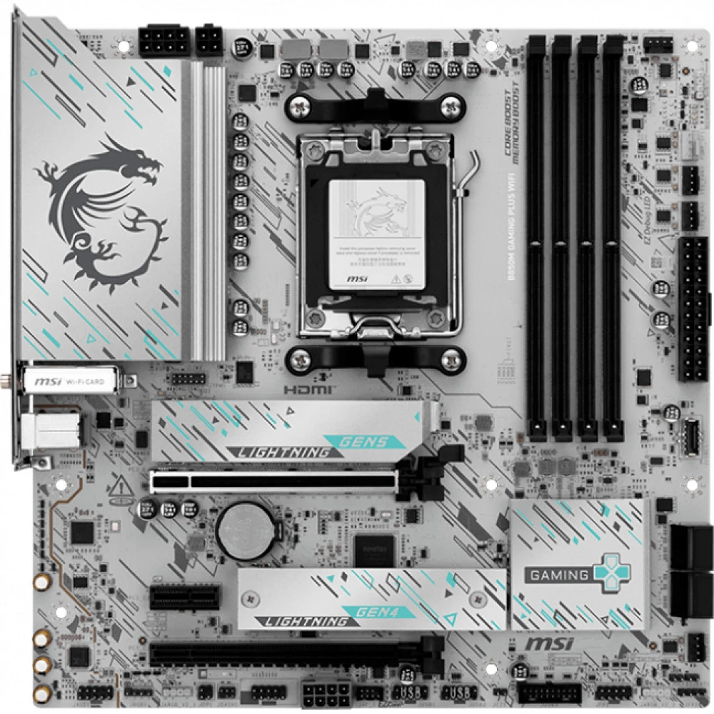 Материнская плата MSI B850M GAMING PLUS WIFI Micro-ATX, AMD AM5