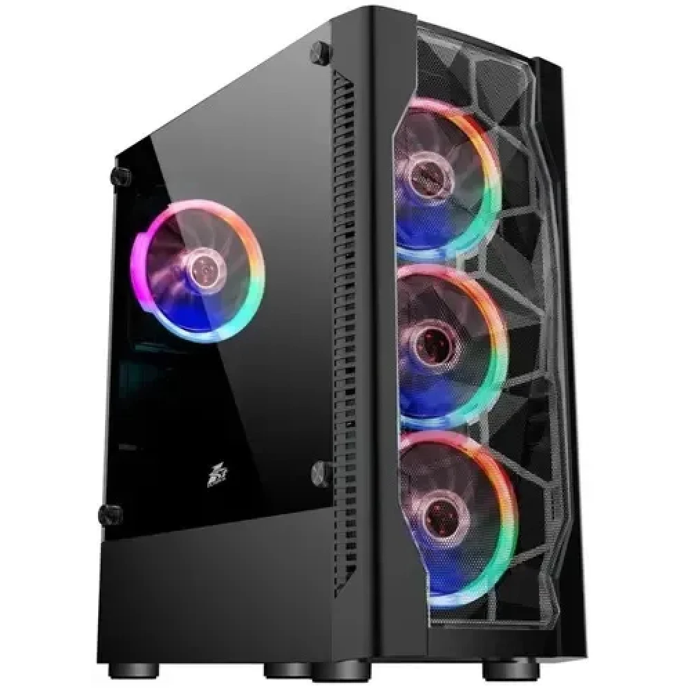 Корпус 1STPLAYER DK D4 Black D4-BK-1F5M-3F5S Mid-Tower