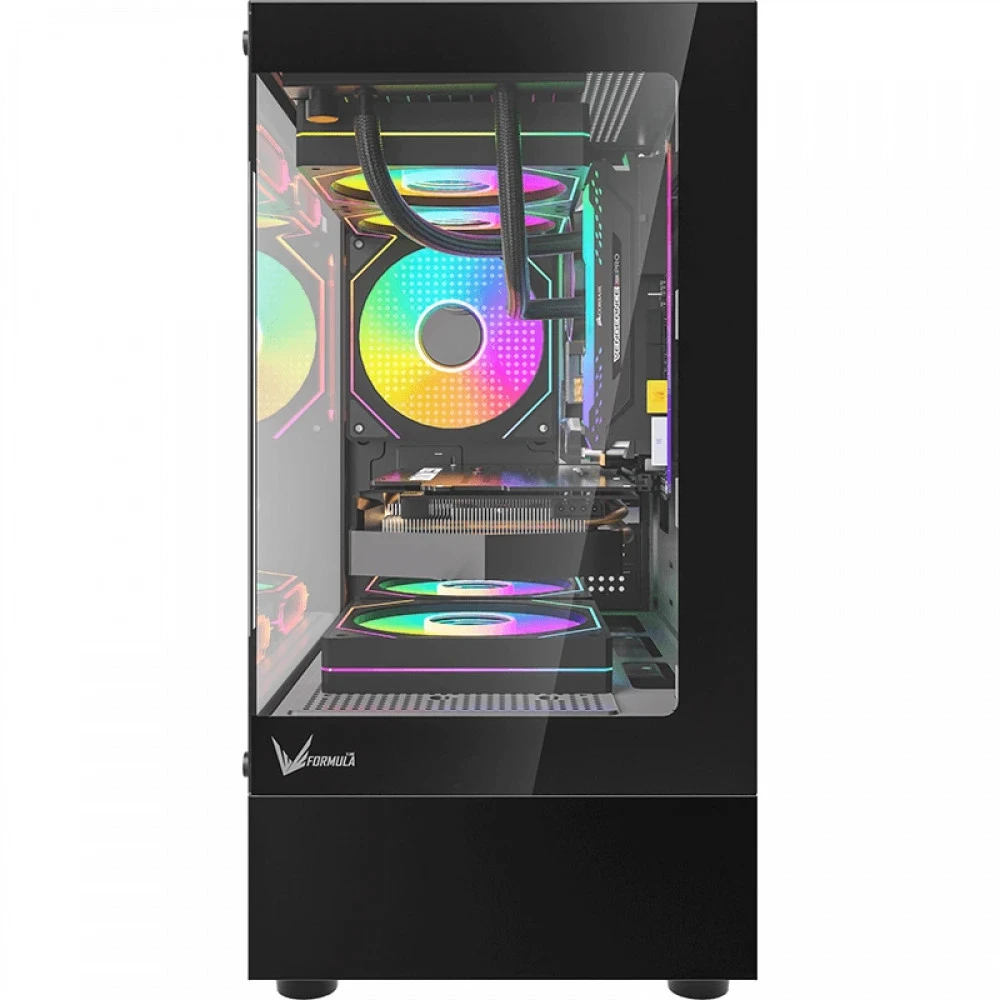 Корпус Formula Crystal Z1CM Plus FR Black CRYSTAL Z1CM + FR Mini-Tower