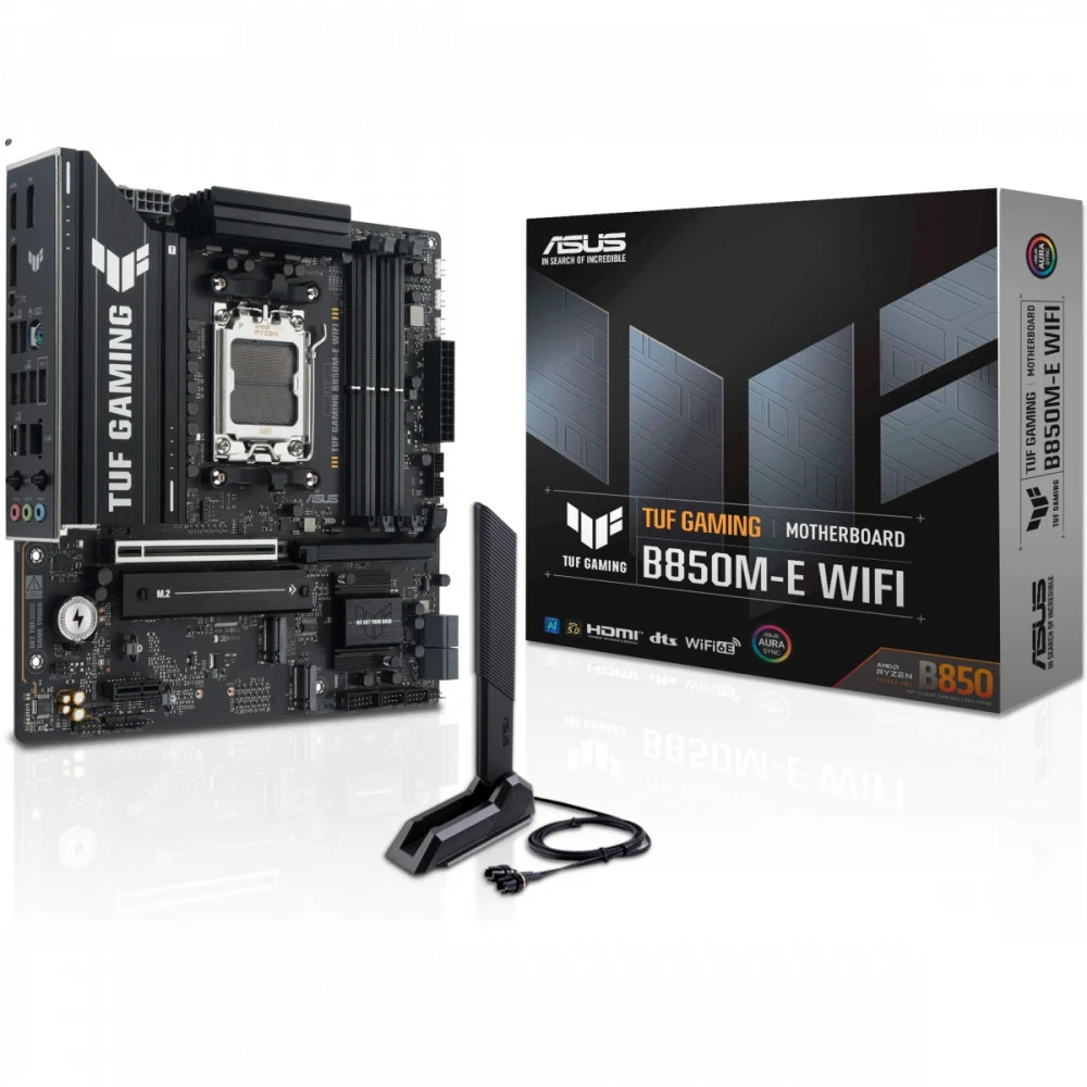 Материнская плата Asus TUF GAMING B850M-E WIFI Micro-ATX, AMD AM5