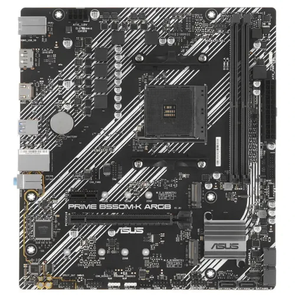 Материнская плата Asus PRIME B550M-K ARGB 90MB1GC0-M0EAY0 Micro-ATX, AMD AM4