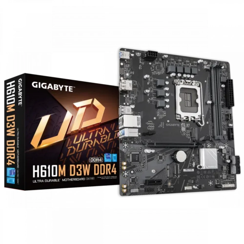Материнская плата Gigabyte H610M D3W DDR4 Micro-ATX, LGA 1700