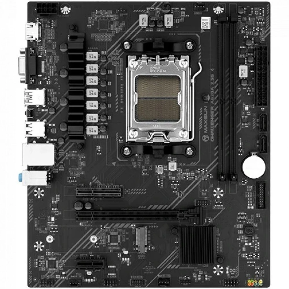 Материнская плата Maxsun Challenger A620A 2.5G MS-Challenger A620A 2.5G Micro-ATX, AMD AM5