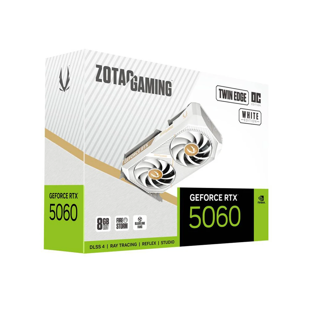 Видеокарта Zotac RTX 5060 TWIN EDGE WHITE OC ZT-B50600Q-10M 8 ГБ