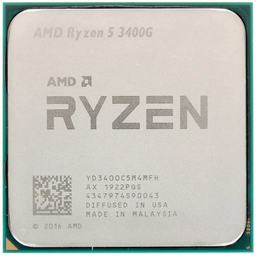 Процессор AMD Ryzen 5 3400G YD3400C5M4MFH 3.7 ГГц, 4 МБ, OEM
