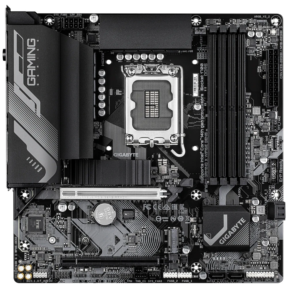 Материнская плата Gigabyte B760M GAMING X WIFI6E GEN5 B760M G X WF6E GEN5 Micro-ATX, LGA 1700