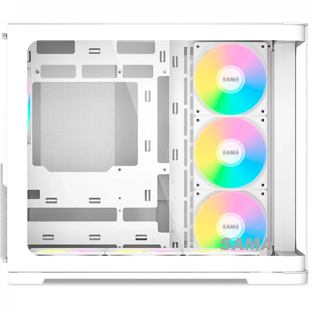 Корпус Sama V60 White V60-WHADA7X1-GL Mid-Tower