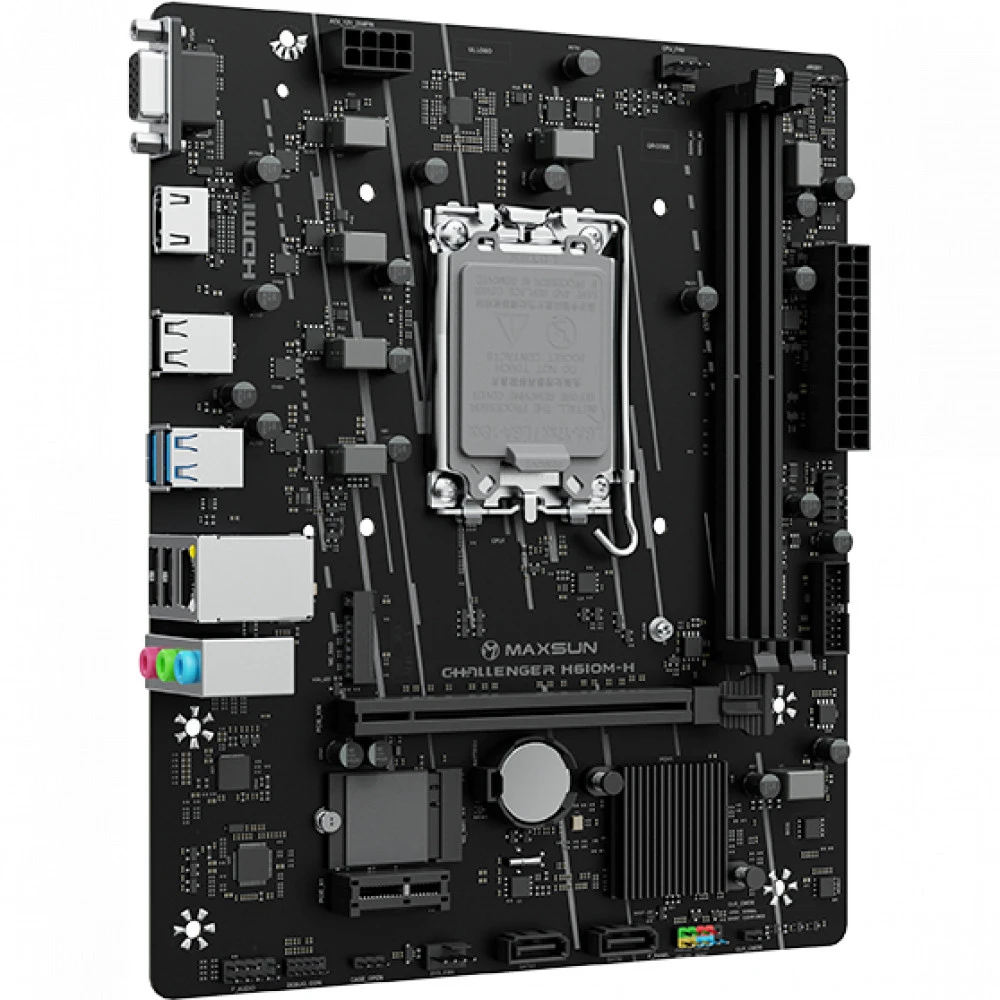 Материнская плата Maxsun Challenger H610M-H WIFI 6940709662359 Micro-ATX, LGA 1700