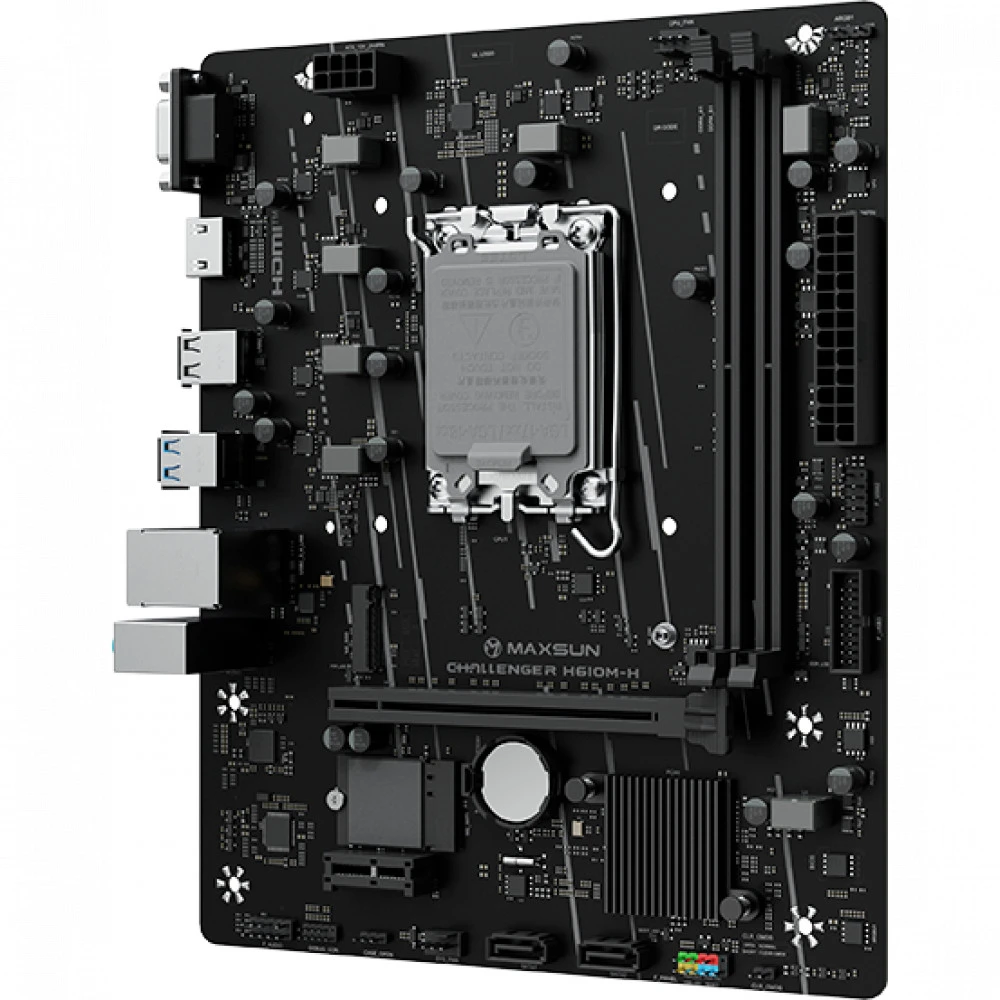Материнская плата Maxsun Challenger H610M-H WIFI 6940709662359 Micro-ATX, LGA 1700