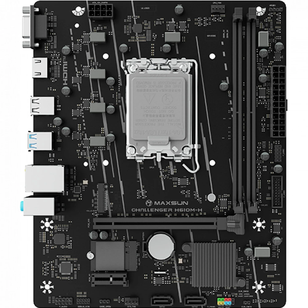 Материнская плата Maxsun Challenger H610M-H WIFI 6940709662359 Micro-ATX, LGA 1700
