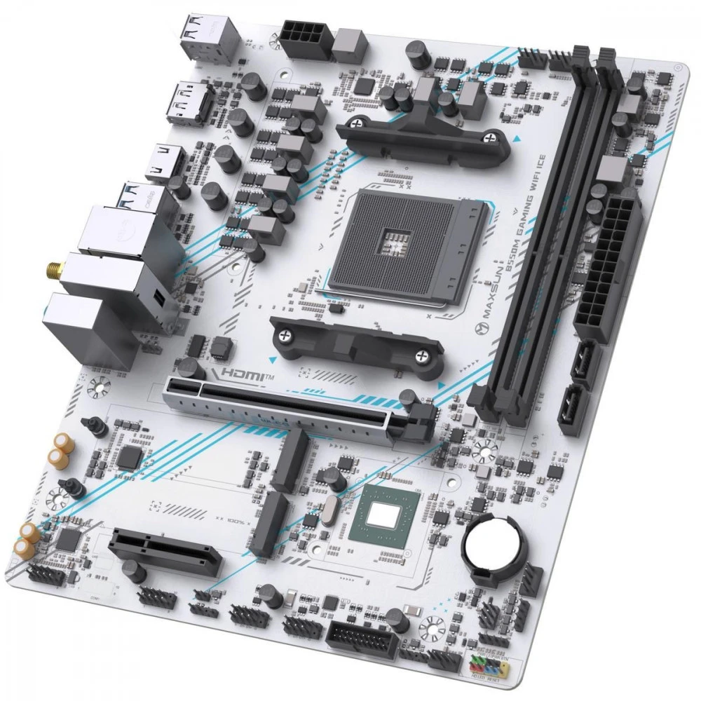 Материнская плата Maxsun  MS-B550M GAMING WIFI ICE 6940709661529 Micro-ATX, AMD AM4