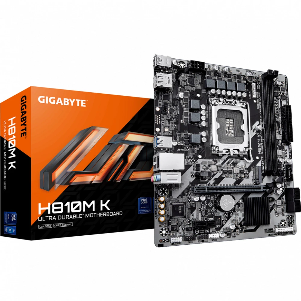 Материнская плата Gigabyte H810M K Micro-ATX, LGA 1851
