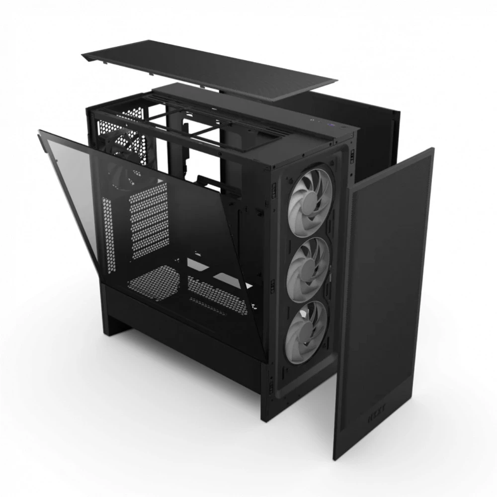 Корпус NZXT H5 Flow 2024 RGB Black CC-H52FB-R1 Mid-Tower
