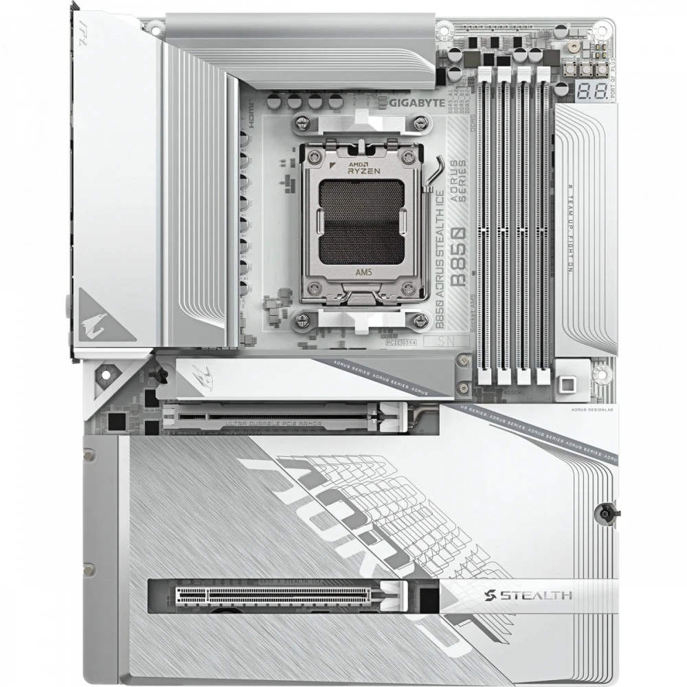 Материнская плата Gigabyte B850 AORUS STEALTH ICE ATX, AMD AM5
