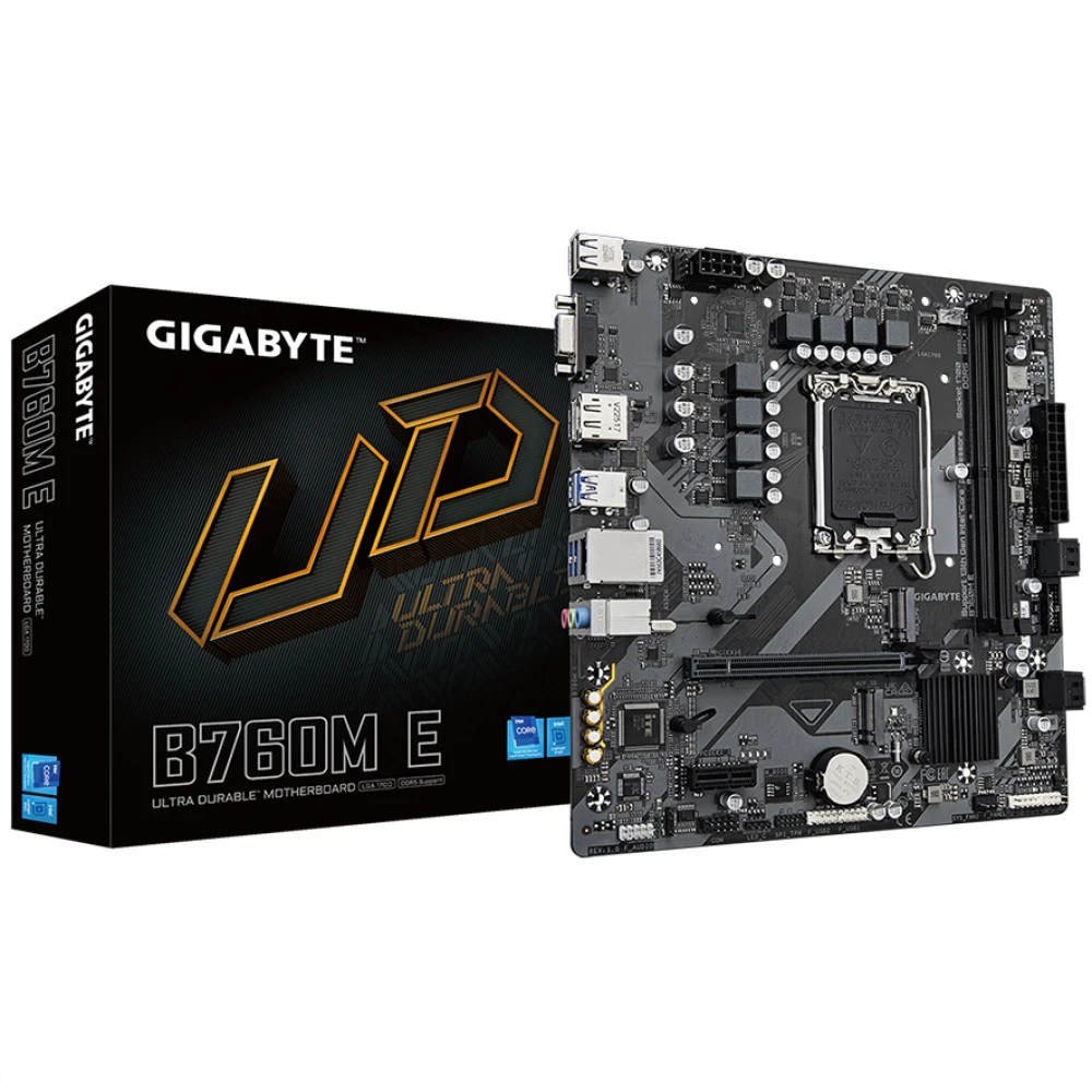 Материнская плата Gigabyte B760M E Micro-ATX, LGA 1700