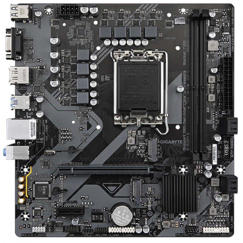 Материнская плата Gigabyte B760M E Micro-ATX, LGA 1700