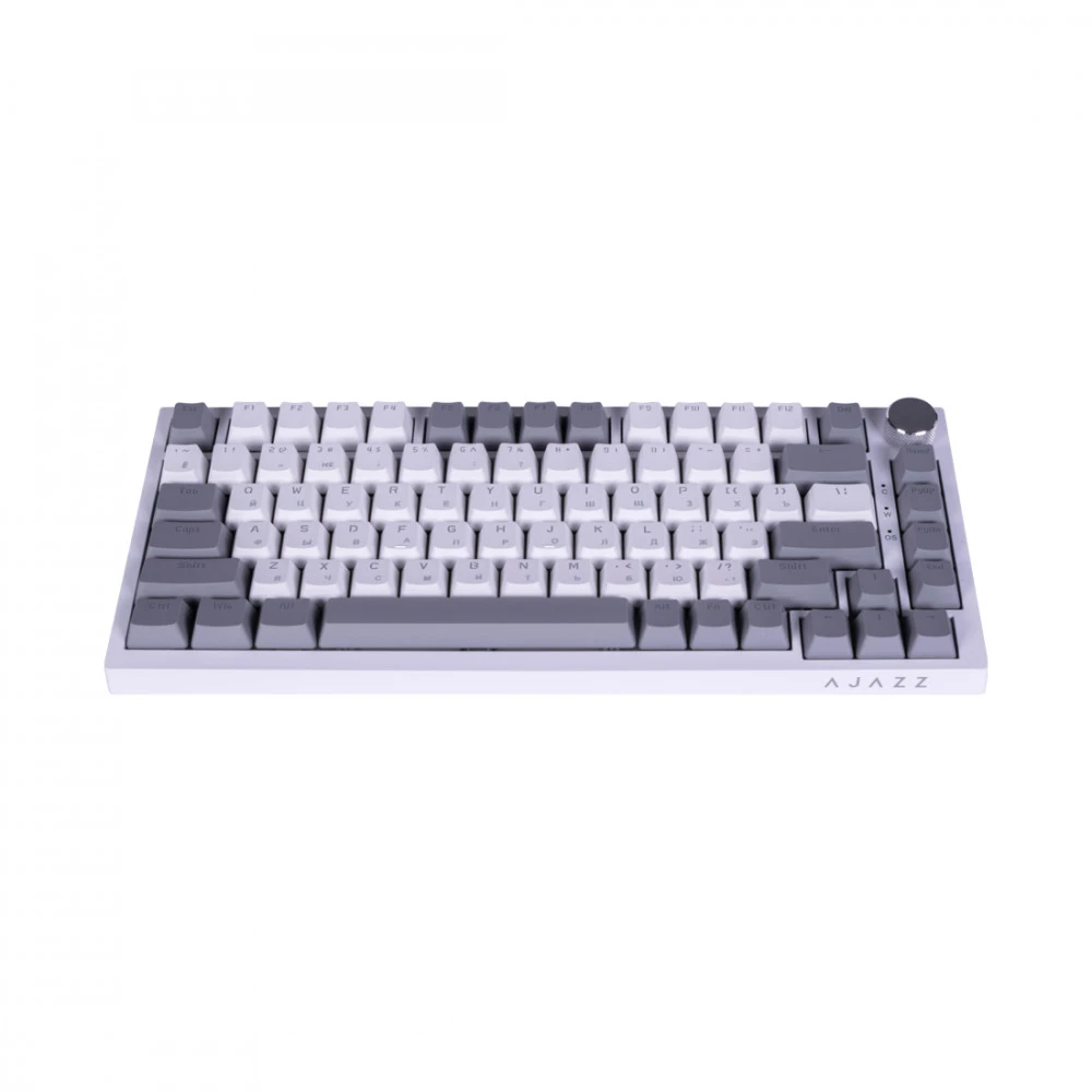 Клавиатура Ajazz AK820 AK820 RED SWITCH WHITE BACKLIT (GRAY-WHITE) Проводная, USB