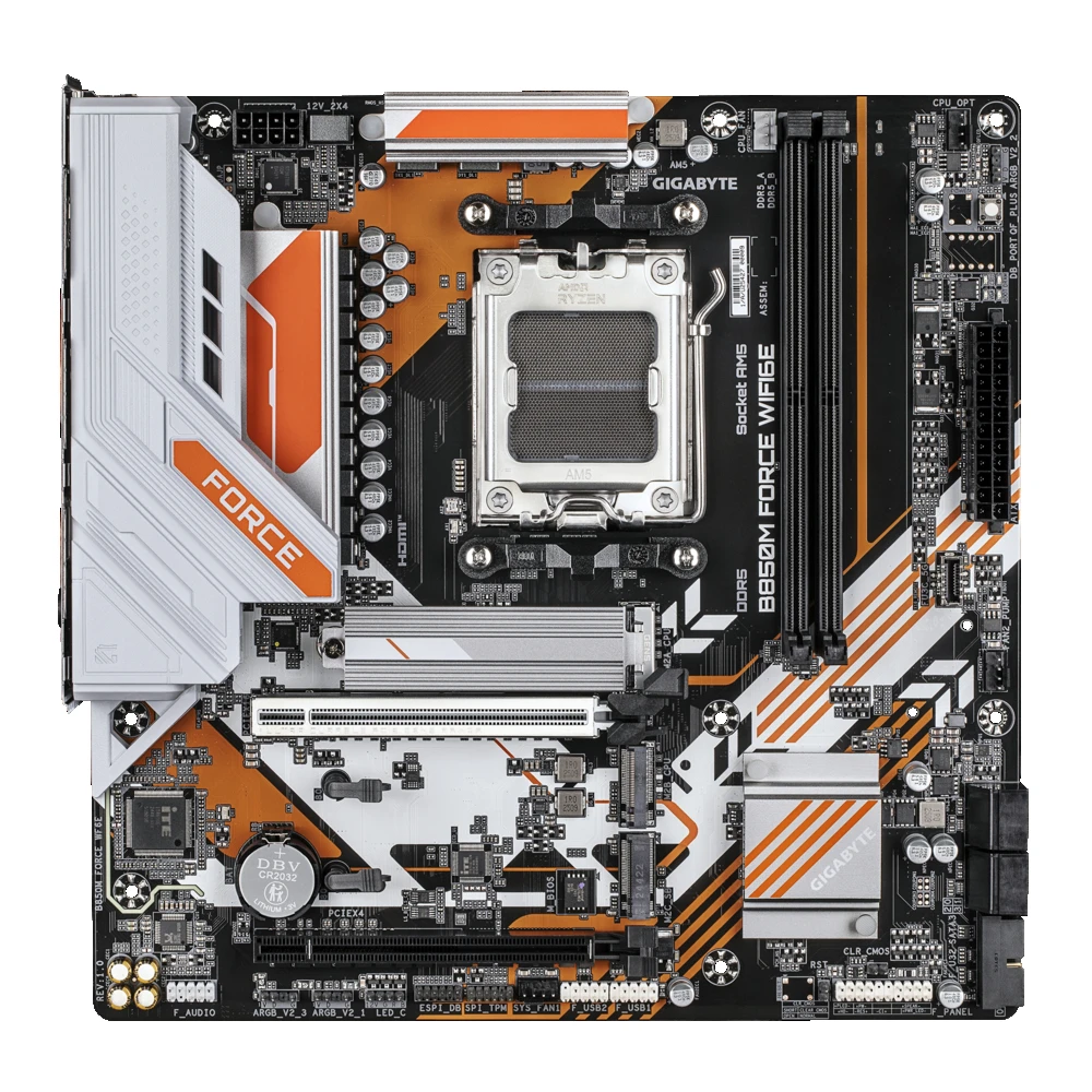 Материнская плата Gigabyte B850M FORCE WIFI6E Micro-ATX, AMD AM5