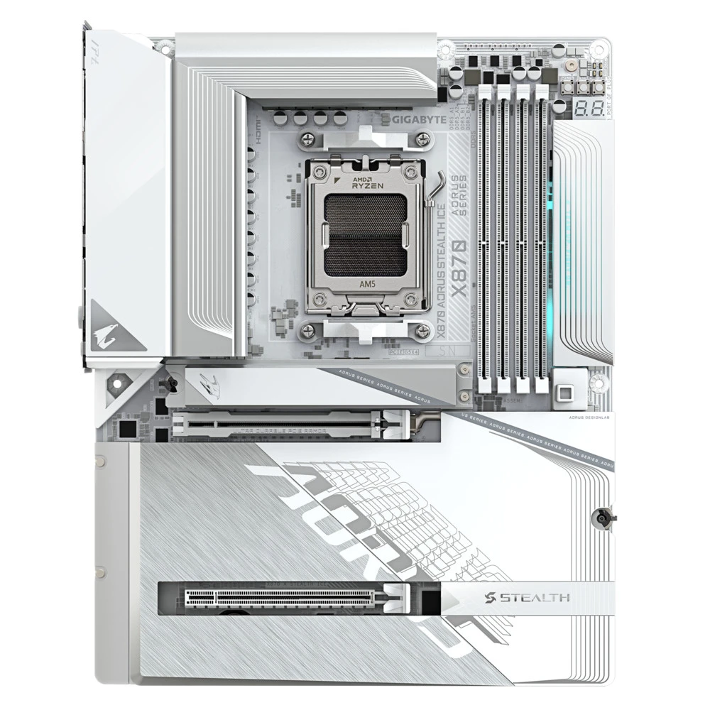 Материнская плата Gigabyte X870 AORUS STEALTH ICE ATX, AMD AM5