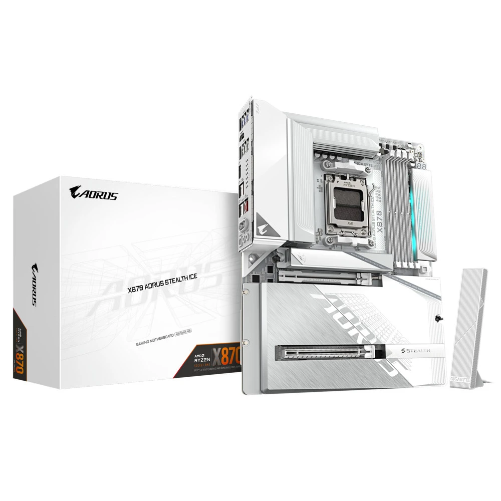 Материнская плата Gigabyte X870 AORUS STEALTH ICE ATX, AMD AM5