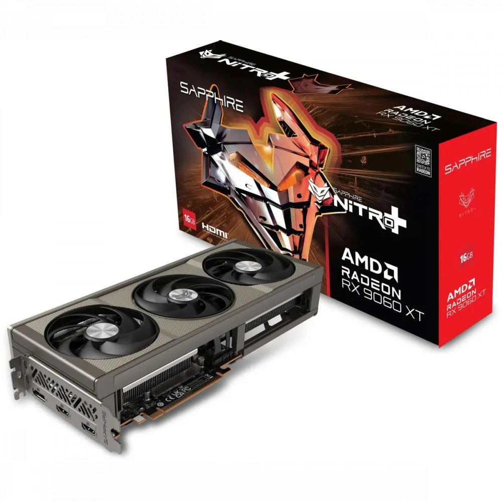 Видеокарта Sapphire AMD Radeon RX 9060XT 11350-01-20G NITRO+AMD 16 ГБ