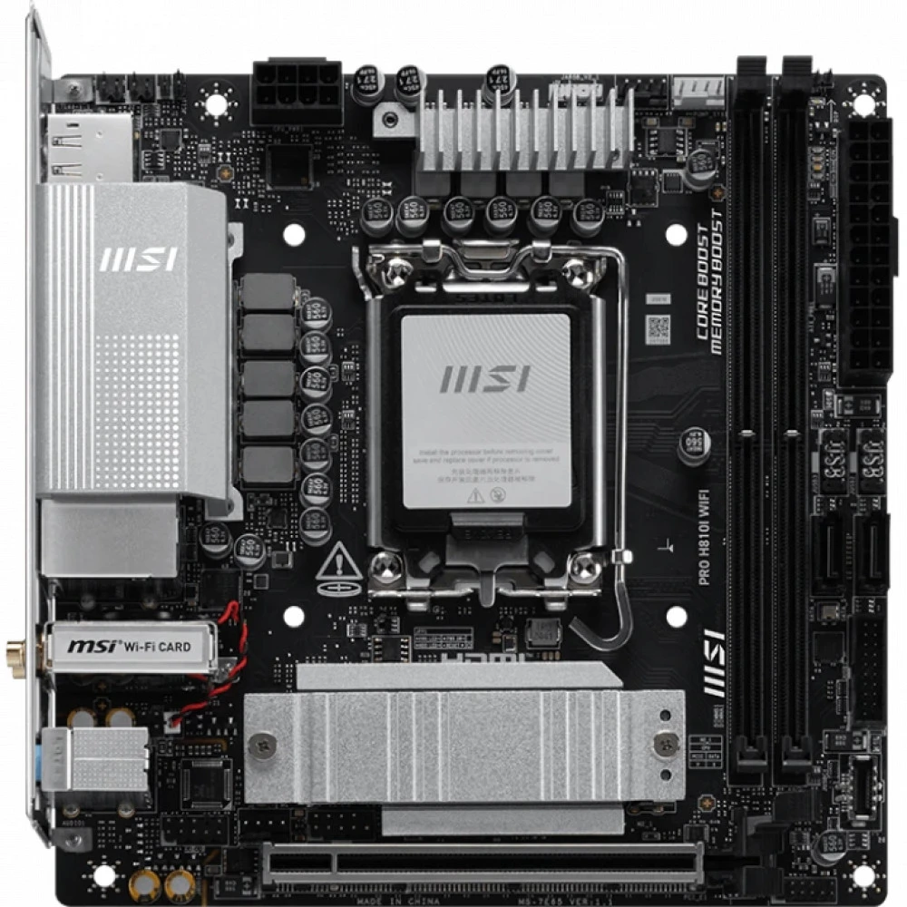 Материнская плата MSI PRO H810I WIFI Mini-ITX, LGA 1851