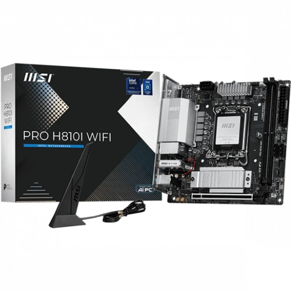 Материнская плата MSI PRO H810I WIFI Mini-ITX, LGA 1851