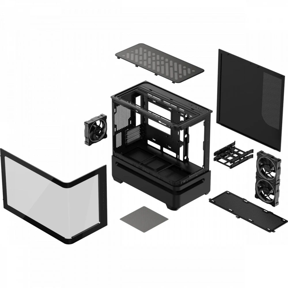Корпус Asus Prime AP202 TG ARGB Black 90DC00P0-B19000 Mini-Tower