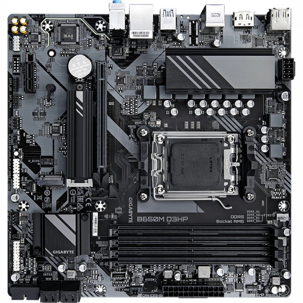 Материнская плата Gigabyte B650M D3HP B650M D3HP 1.3 Micro-ATX, AMD AM5